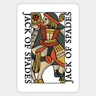 Character of Playing Card Jack of Spades Magnet